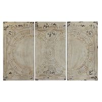 decoracion pared set 3 resina 178x4x112 beige