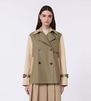 weekend max mara para mujer 2615021051600 gabardina biglia verde 42 casual algodon