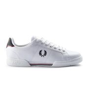 fred perry para hombre b6311-567 zapatillas de piel b721 blanco 41 plano cordones casual