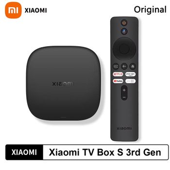 Xiaomi TV Box S 3.ª Generación 4K HDR Original, Google TV 32 GB ROM WiFi 6 Bluetooth 5.2 Reproductor Multimedia Inteligente, Compatible con Netflix / Prime / Disney+, Control Remoto por Voz con