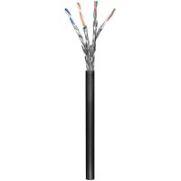 cable de red goobay cat 6 sftp 100 m negro