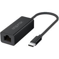 tarjeta de red approx appc57 usb-c a 25g rj-45 aluminio negro
