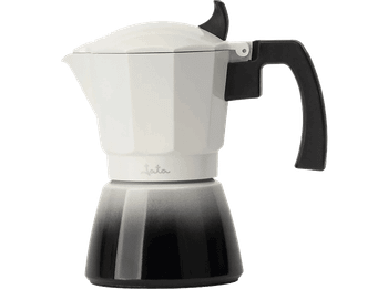 Cafetera tradicional - Jata HCAF2406, Aluminio, 6 Tazas, Asa Antiquemaduras, Apta Para Todas las Cocinas, Inducción, Degradado