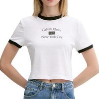 calvin klein jeans camiseta drapey jersey para mujer