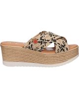 de oh my sandals 5217 tre2co trenza negro combi