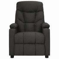 sillon reclinable de tela negro cfw429375