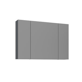 Mueble De Baño Con Espejo  - 97 X 16 X 66 Cm - Antracita Mate