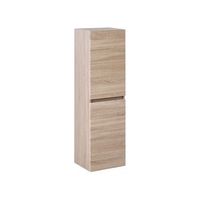 armario de pared para bano de mdf con 2 estantes almacenaje bano estilo escandinavo marron claro urucu