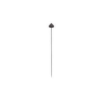 Lámpara Led Amelie Azafrán Con Pincho Negra Recargable Y Regulable