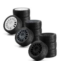 4 neumaticos y ruedas de competicion para coches rc kyosho tamiya 110