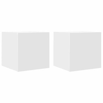 Muebles De Pared Para Tv | Mueble De Salón | Gabinete De Tv 2 Uds Blanco 30,5x30x30 Cm