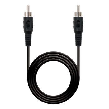 Cable Audio RCA Macho 5 m Negro Nanocable