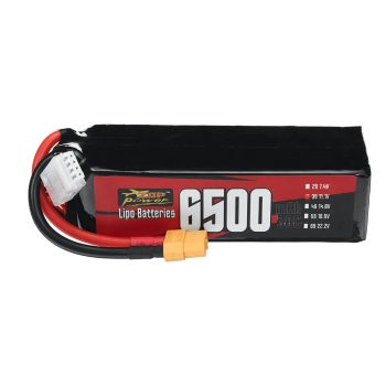 Batería LiPo ZOP Power 3S 11,1V 6500mAh 30C 72,15Wh con enchufe XT60 para coche RC