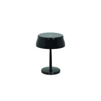 lampara mini wi-fi negra led 32w 17 cm recargable