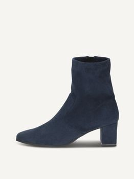 CAPRICE Bootie, blue, made of Textiles with Block heel, Size 37