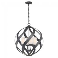 lampara colgante blacksmith 4 luces