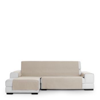 Funda De Sofá Crubre Sofá Chaise Longue 100% Algodón Mirando De Frente Izquierda Lino 290 Cm