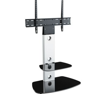 AVF Lugano FSL700LUCS TV Stand with Bracket - Silver, Silver
