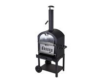 horno de pizza de carbon para barbacoa con piedra 67x475xh156cm