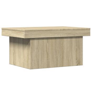 Mesa De Café - Mesa De Centro Madera De Ingeniería Roble Sonoma 100x55x40 Cm