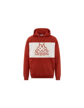 Sudadera Kappa Ferti Swt Hombre Rojo Creta/Blanco Milk