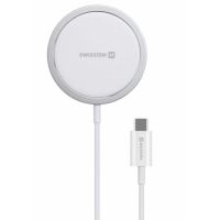 cargador inalambrico swissten magstick magsafe 15w 15 m blanco