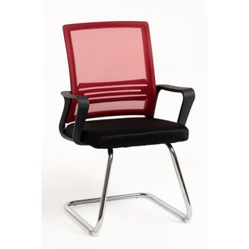 Sillas De Escritorio - Silla Confidente Kole - Rojo