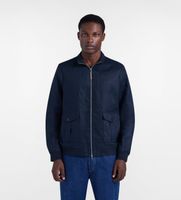 harmont  blaine para hombre k0q3030406690 cazadora con cremallera marino l casual lino