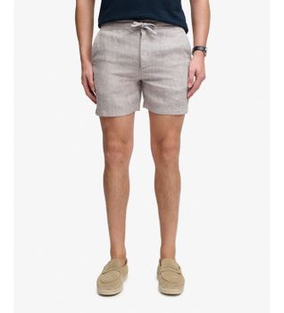 Superdry para hombre. M7110520A Shorts Merchant Lino gris (XXL), Casual
