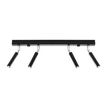 Regleta koin negro, 4 luces