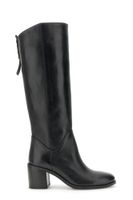 botas de piel con adorno trasero black 41