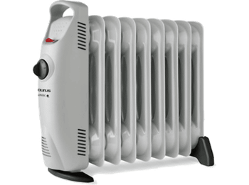 Radiador - Taurus Masai 1000, 1000W, De aceite, 9 elementos, Termostato ajustable, Interruptor