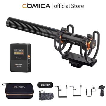 COMICA VM30 Micrófono Inalámbrico de Condensador Supercardioide 2.4G con Control de Ganancia para Cámara, Smartphone y Computadora