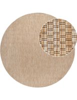 alfombras de interior y exterior venezia natural 120 cm redondo