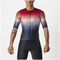 castelli aero race 60 jersey - xxl - saville bluepro red