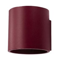 aplique de pared borgona aluminio alt 10 cm
