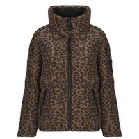 guess abrigo de plumas martina print para mujer
