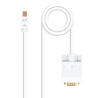 nanocable cable conversor mini displayport a vga blanco 5m