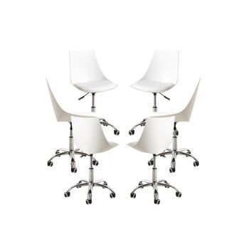 Pack 6 Sillas Blok Office - Blanco