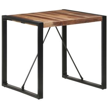 Mesa De Comedor Madera Maciza 80x80x75 Cm Vidaxl