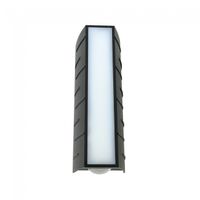 aplique de pared de exterior led morgan 8w2x1w