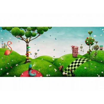 Fotomural Vinilo Infantil Alicia País De Las Maravillas 400 X 300 Cm