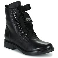 mjus botines cafe node para mujer