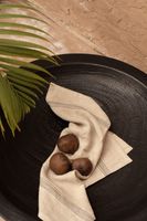 plato de madera en negro 60x60x10 cm