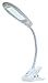 bel air home - lampara flexo led alba 5w 4000k  con pinza y altura ajustable  cable usb portatil  iluminacion neutra para escritorio y estudio blanco