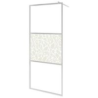 mampara de ducha accesible vidrio esg diseno piedras 115x195 cm vidaxl