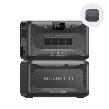 BLUETTI Apex 300 Estación De Energía Portátil y B500k, Batería Lfp 7884,8wh, 3840w Ca (7680w Pico), Capacidad Ampliable
