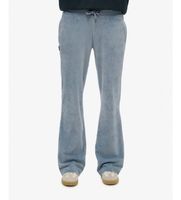 superdry para mujer w7011203a pantalon jogger velour wide leg azul s casual algodon