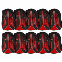 mochila padel siux centurion taste roja y negra - pack de 10 mochilas