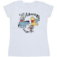 dessins animes camiseta let the adventure begin para mujer